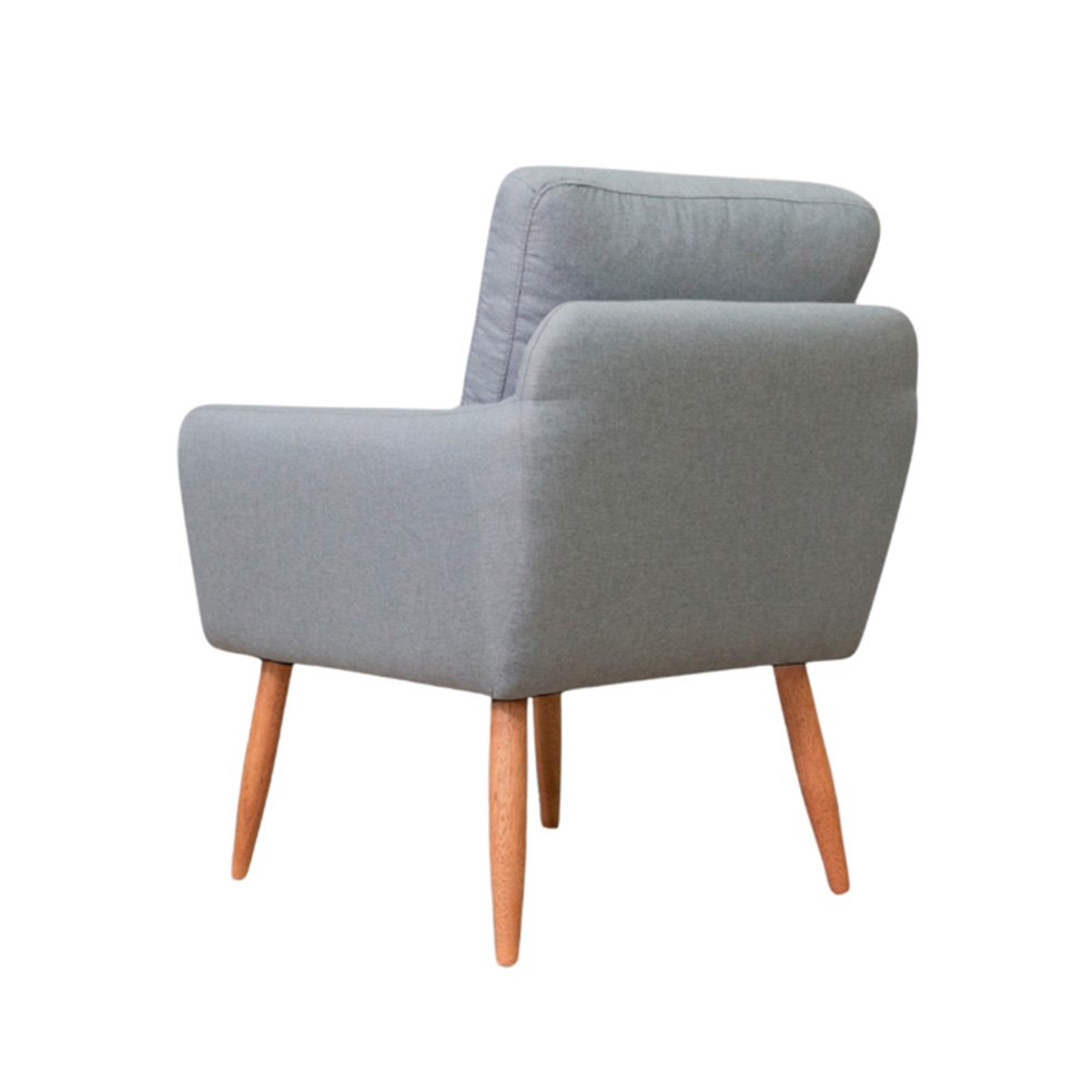 Poltrona Amsterdã Linho Prata