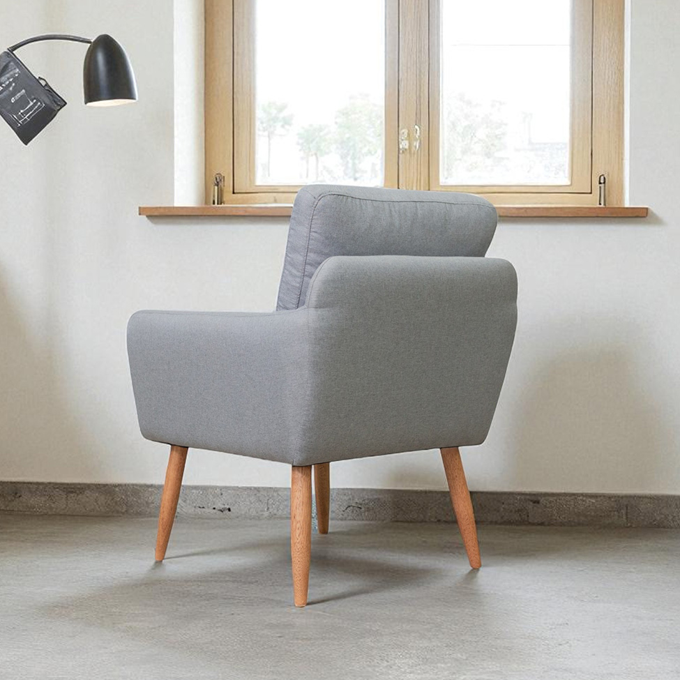 Poltrona Amsterdã Linho Prata