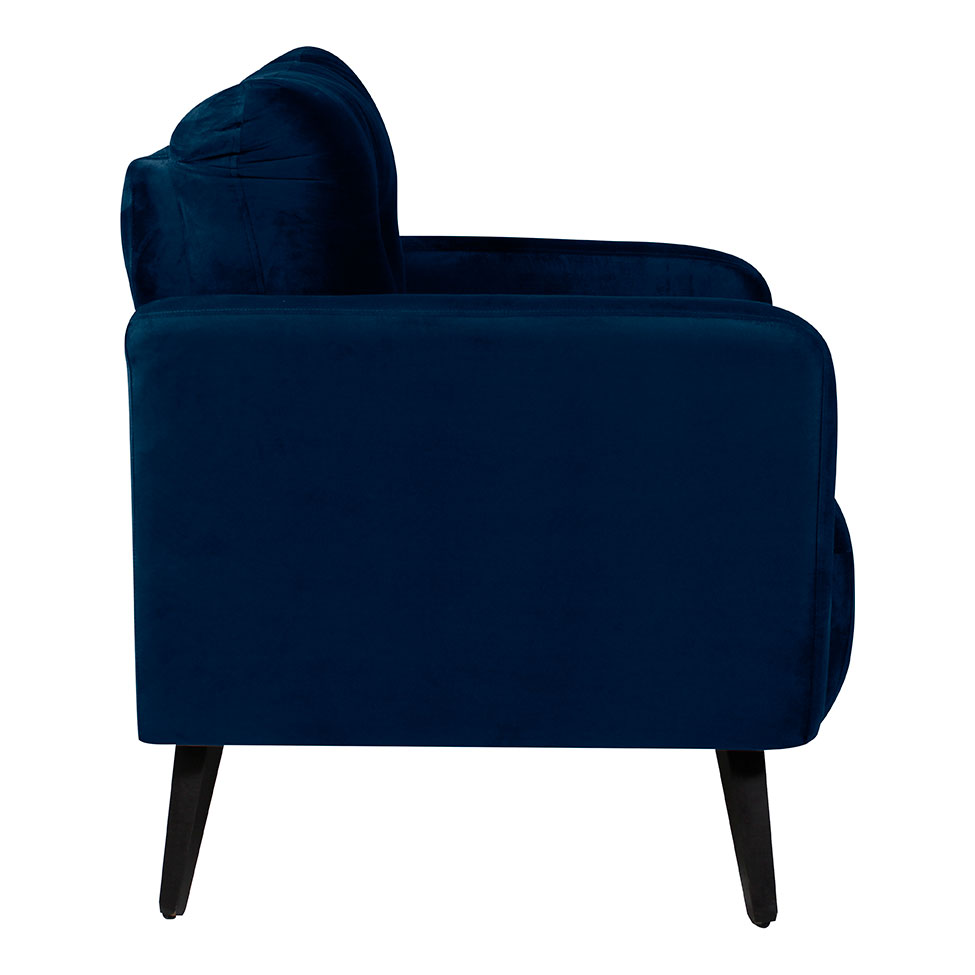 Poltrona Bahamas Veludo Azul