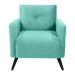 Poltrona Bahamas Veludo Verde Menta