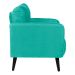 Poltrona Bahamas Veludo Verde Menta