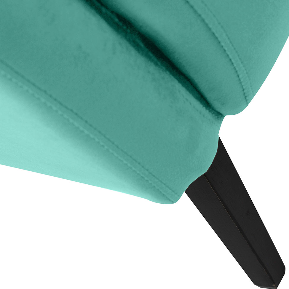 Poltrona Bahamas Veludo Verde Menta