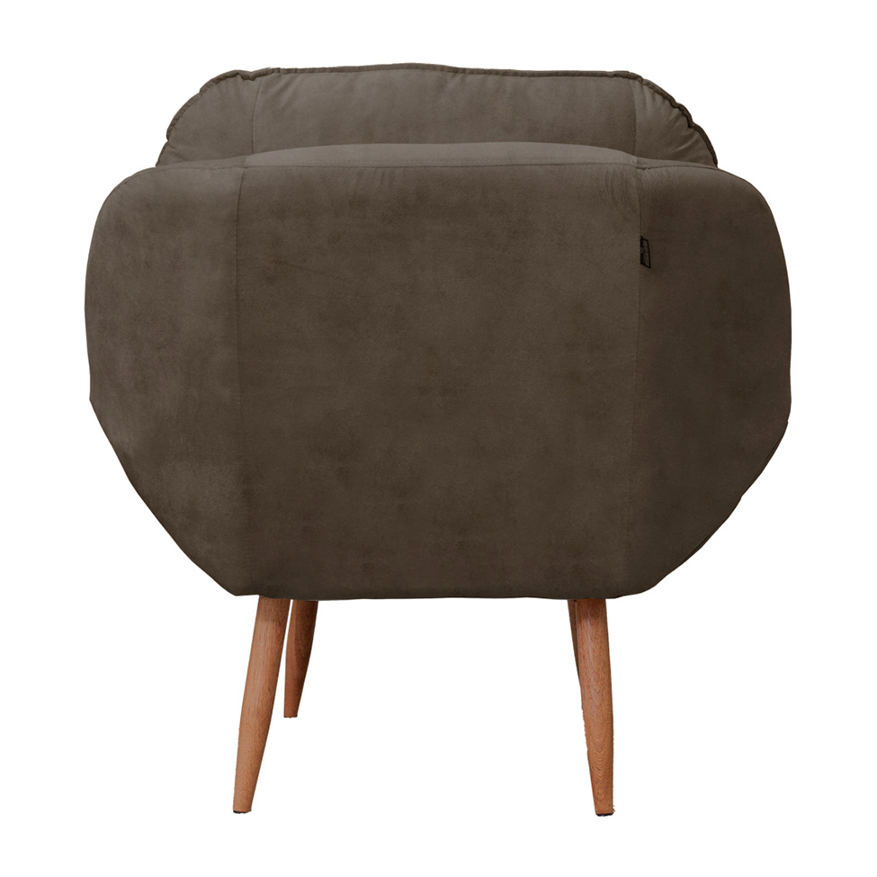 Poltrona Celine Veludo Chocolate