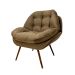Poltrona Celine Veludo Chocolate