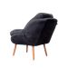Poltrona Celine Veludo Grafite