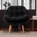 Poltrona Celine Veludo Preta