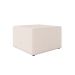 Poltrona Decorativa Pés Balanço com Puff Ninho Bouclé Natural