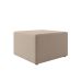Poltrona Decorativa Pés Balanço com Puff Ninho Suede Bege