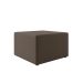 Poltrona Decorativa Pés Balanço com Puff Ninho Suede Capuccno
