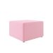 Poltrona Decorativa Pés Balanço com Puff Ninho Veludo Rosa