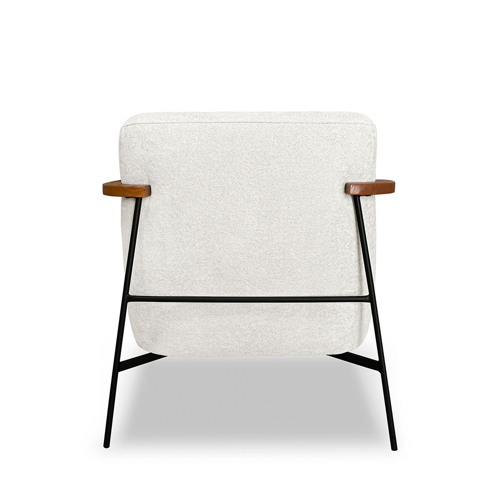Poltrona Ellie Linho Bouclé Off White