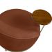 Poltrona Giratória Nash Linho Bouclé Terracota