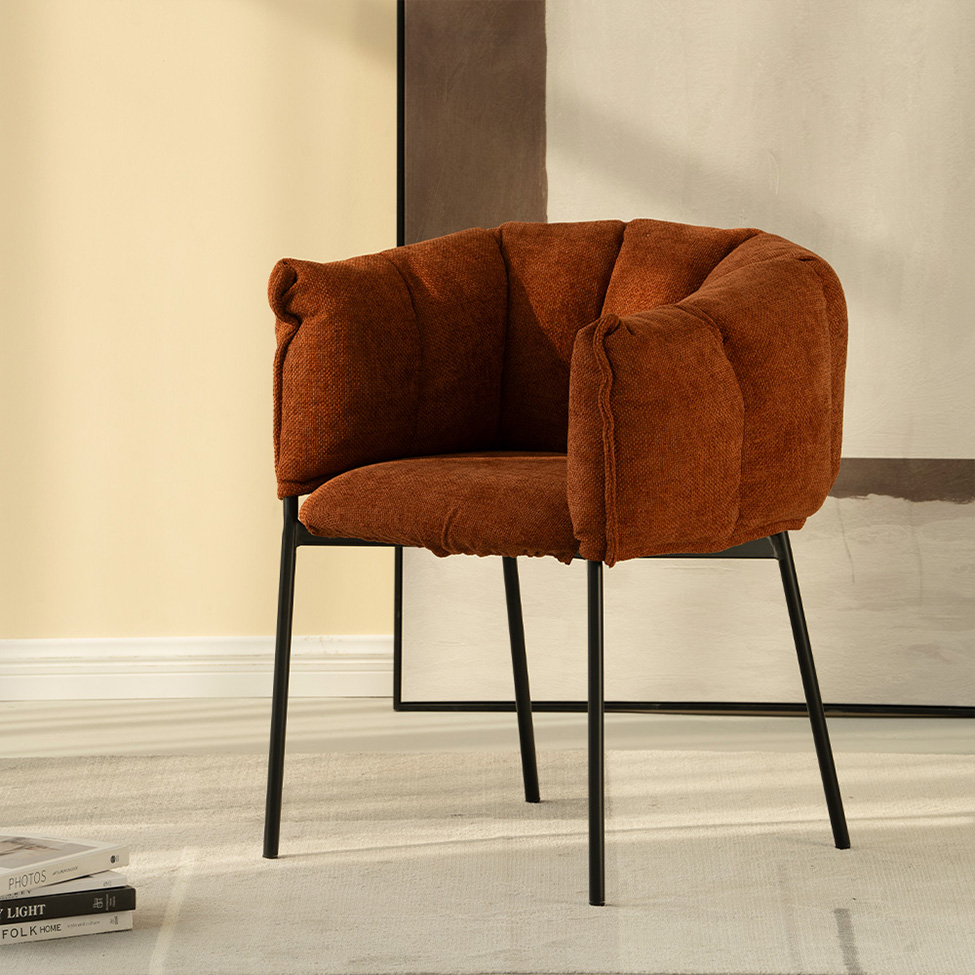 Poltrona Joy Bouclé Terracota