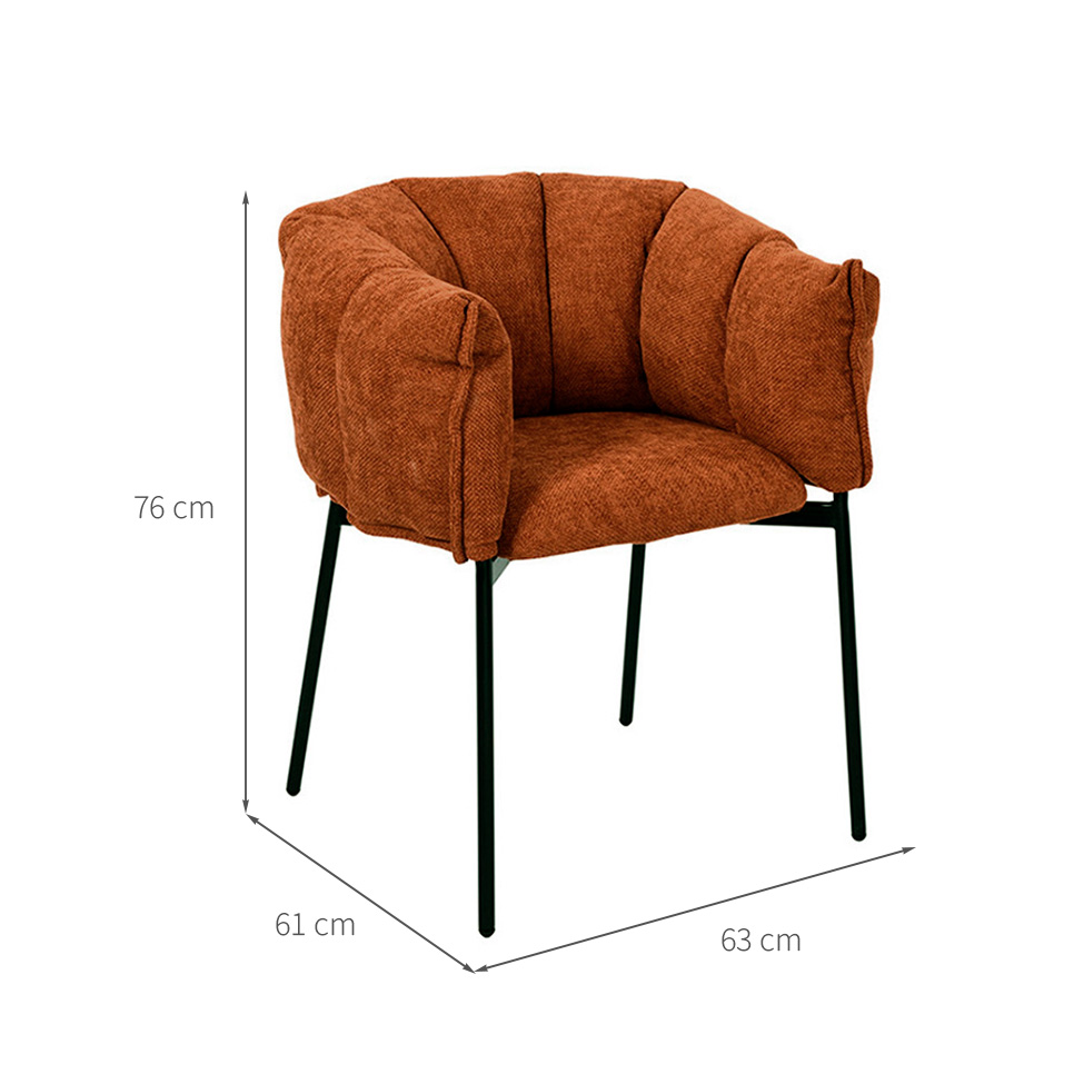 Poltrona Joy Bouclé Terracota
