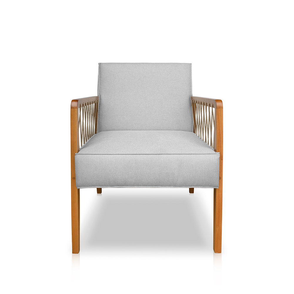 Poltrona Kira Linho Grigio