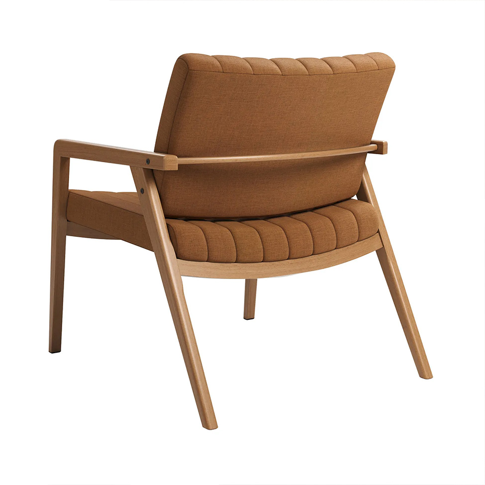 Poltrona Lang Linho Terracota