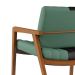 Poltrona Lang Linho Verde Sage e Preto