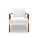 Poltrona Laura Luxo Linho Bouclé Off White