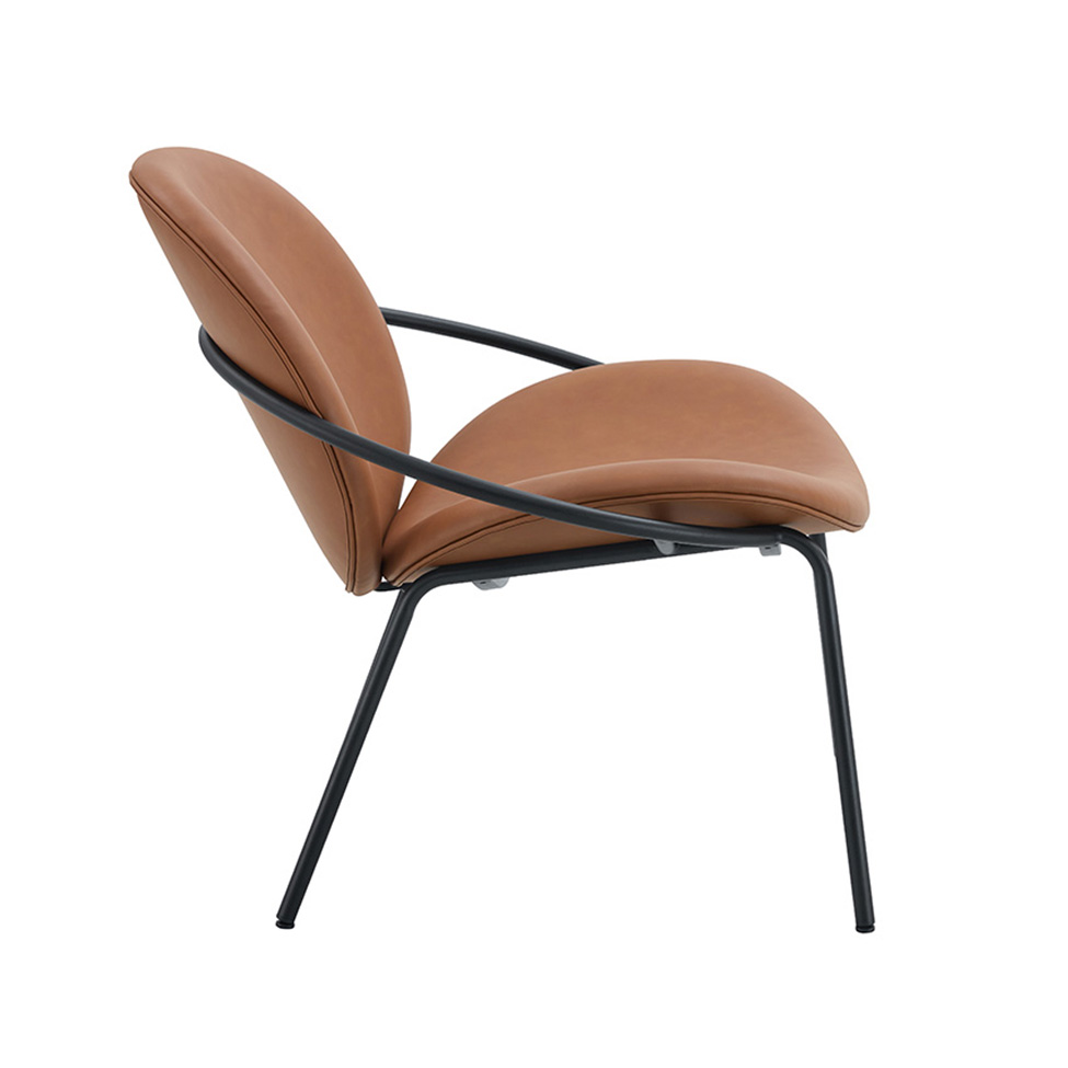 Poltrona Lea Poliuretano Caramelo