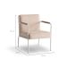 Poltrona Lope Bouclé Bege e Off White