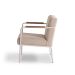 Poltrona Lope Bouclé Bege e Off White