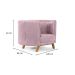 Poltrona Luminne Veludo Rosa
