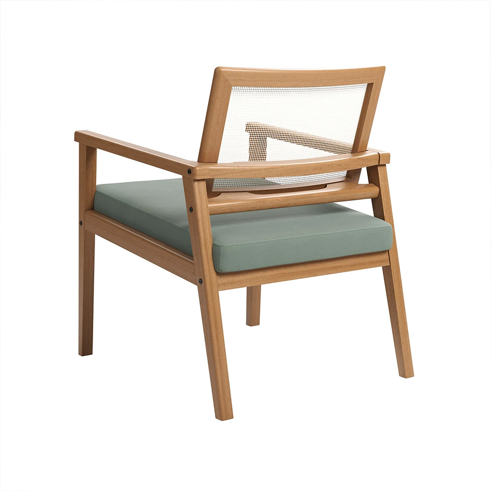 Poltrona Mônaco Linho Verde Sage