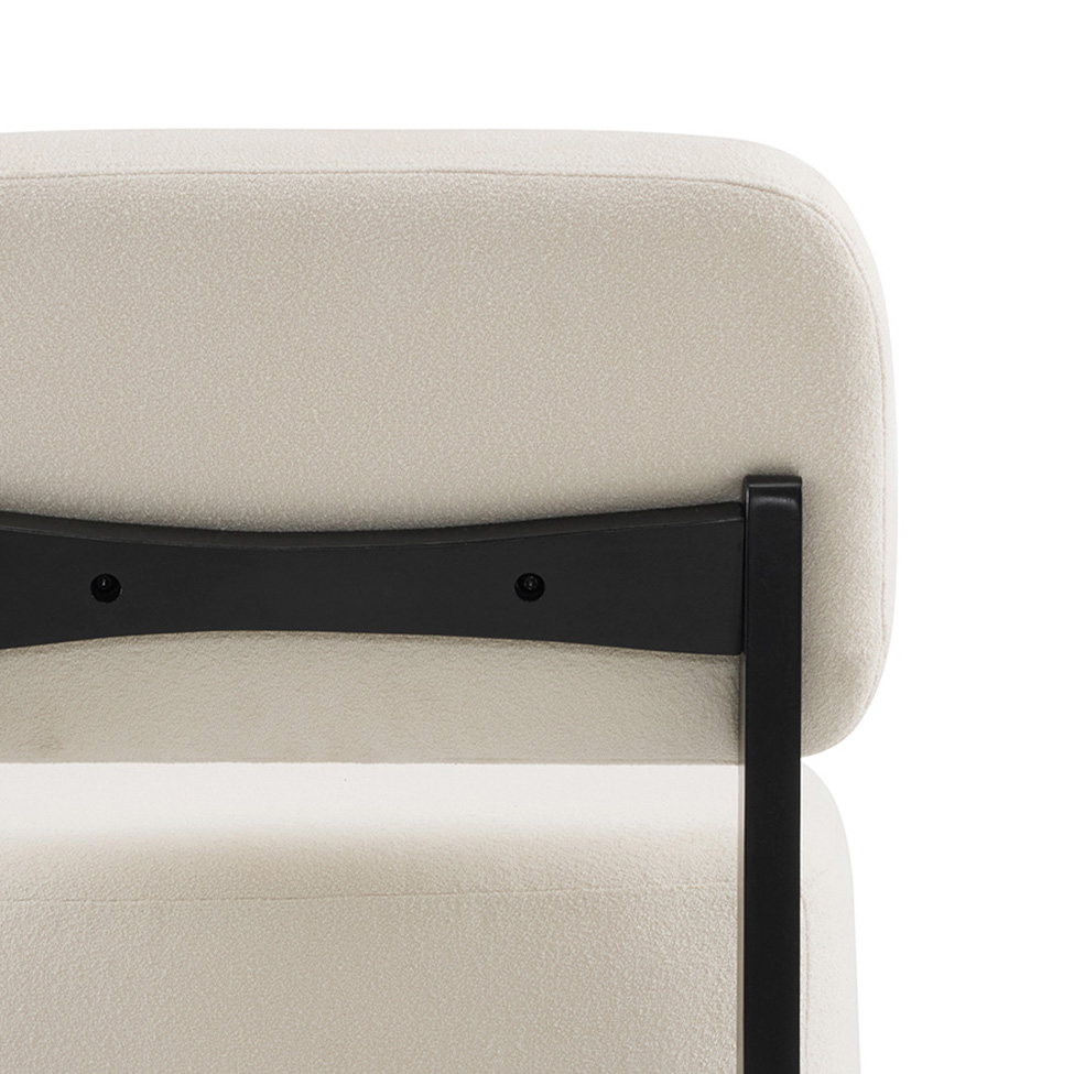 Poltrona Molise Bouclé Off White
