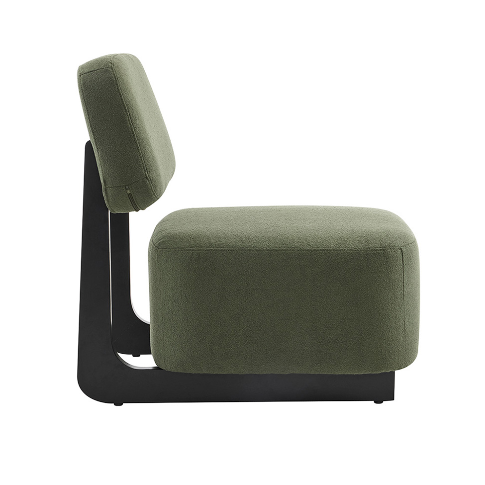 Poltrona Molise Bouclé Verde Oliva