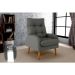 Poltrona Nantes Suede Cinza