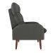 Poltrona Nantes Suede Cinza