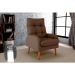 Poltrona Nantes Suede Marrom