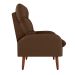 Poltrona Nantes Suede Marrom