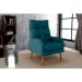 Poltrona Nantes Suede Petróleo