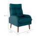 Poltrona Nantes Suede Petróleo