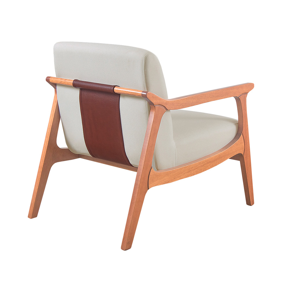 Poltrona Olívia Linho Bege Claro