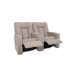 Poltrona Reclinável 2 Lugares Jetta Suede Bege