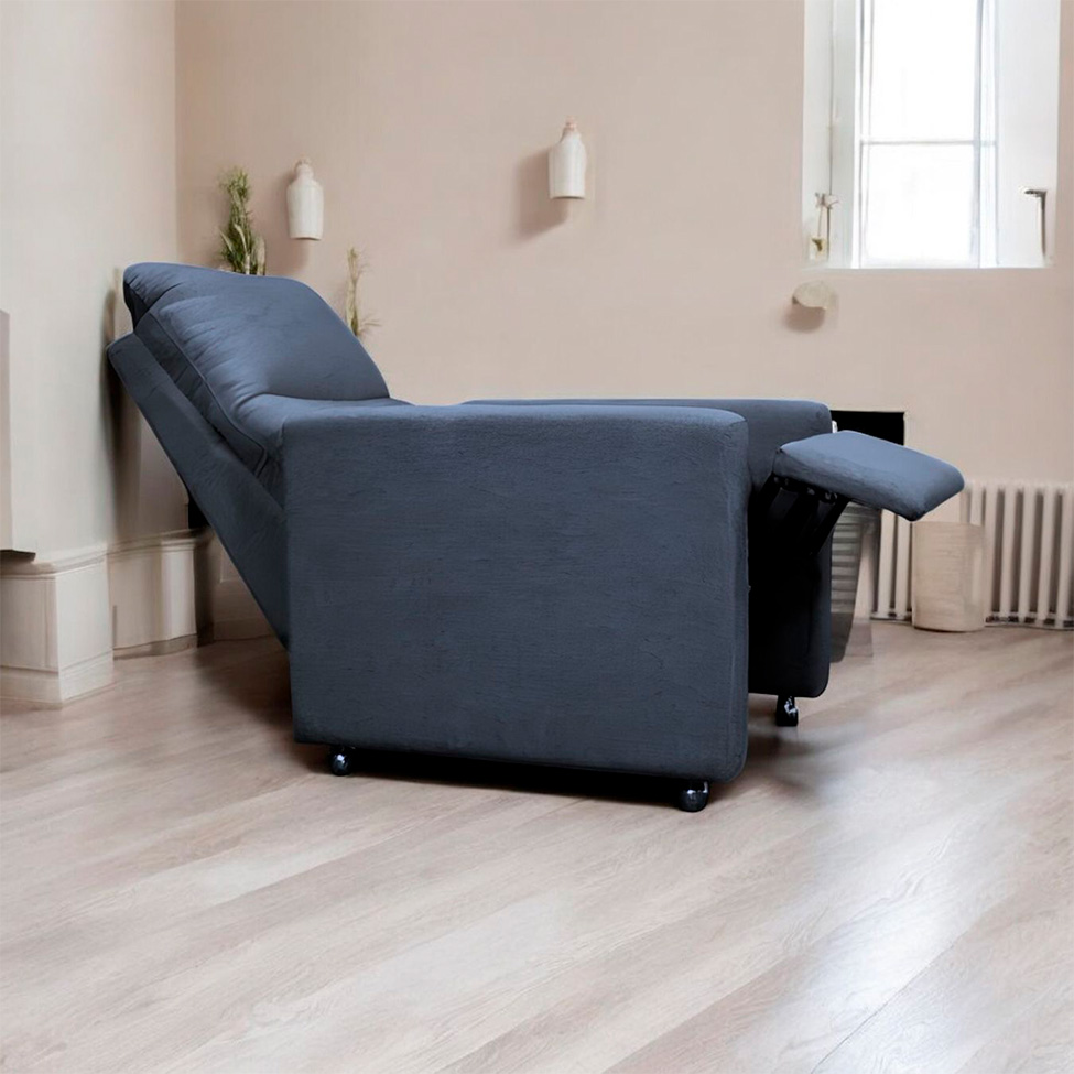 Poltrona Reclinável Bella Linho Grafite