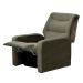 Poltrona Reclinável Classic Suede Amassado Marrom