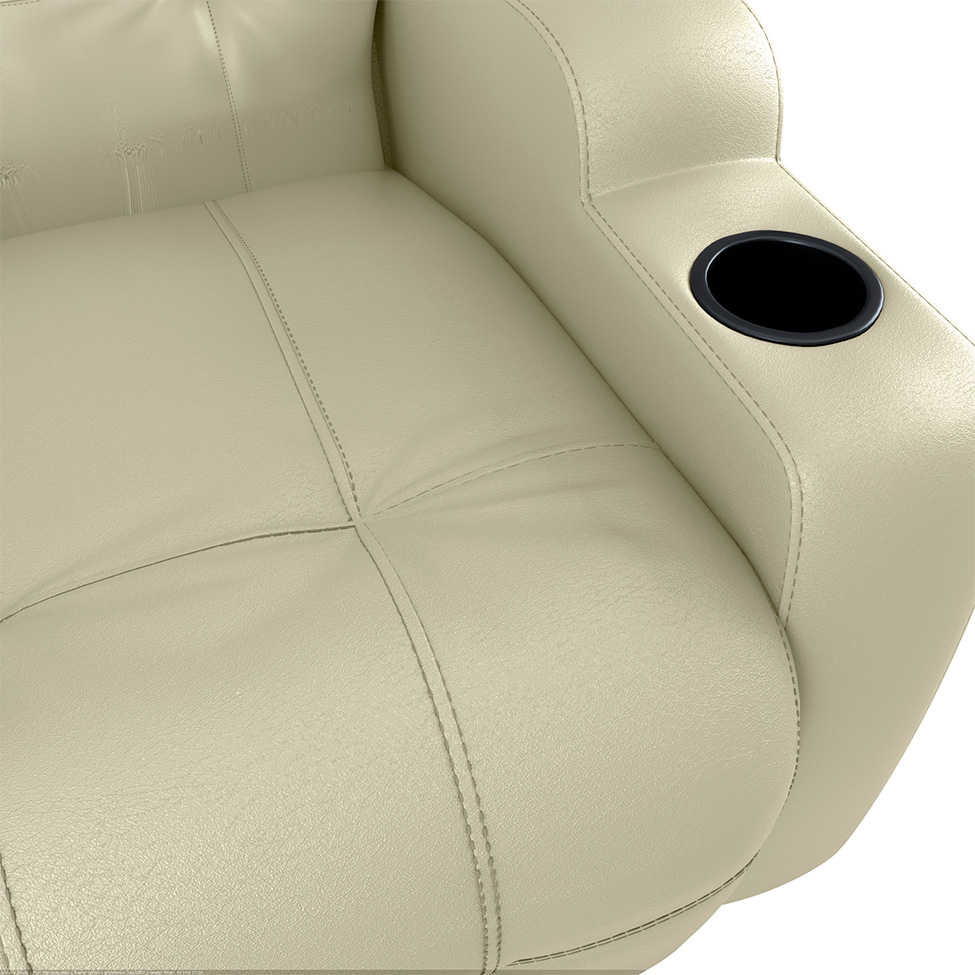 Poltrona Reclinável Elétrica com Zero Wall e USB Cherokee Corino Bege