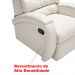 Poltrona Reclinável Imperial Zero Wall Revestimento Sintético Gelo