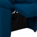 Poltrona Reclinável MX-61 Ônix Suede Azul