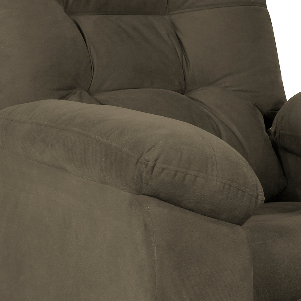Poltrona Reclinável MX-61 Ônix Suede Capuccino