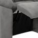 Poltrona Reclinável MX-61 Ônix Suede Cinza