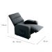 Poltrona Reclinável Pulse Veludo Chumbo