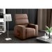 Poltrona Reclinável Pulse Veludo Marrom