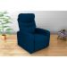 Poltrona Reclinável Punto Suede Azul