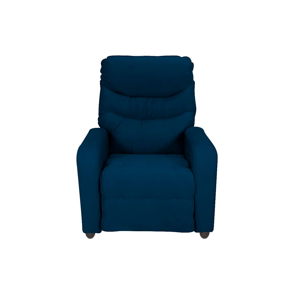 Poltrona Reclinável Punto Suede Azul