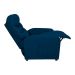 Poltrona Reclinável Punto Suede Azul