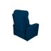 Poltrona Reclinável Punto Suede Azul